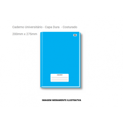 CADERNO - SIDGRAPH - 1 MATERIA BROCHURA AZUL 96F